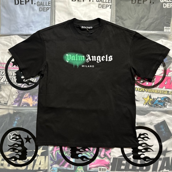 Palm Angels Other - Palm Angels Milano Sprayed Logo T-shirt ‘Black’
